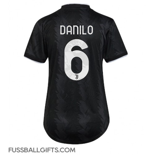 Juventus Danilo #6 Fußballbekleidung Auswärtstrikot Damen 2022-23 Kurzarm